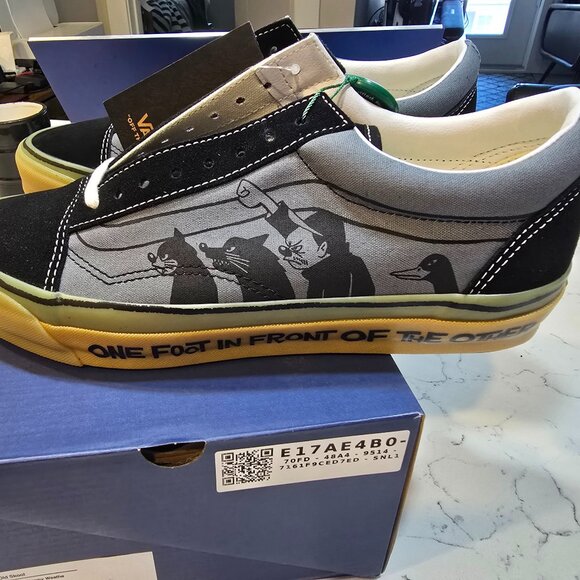 Yusuke Hanai × Vans Premium Old Skool Hanai Black VN000D56BN5 Men's Size 10 NEW - Picture 1 of 11